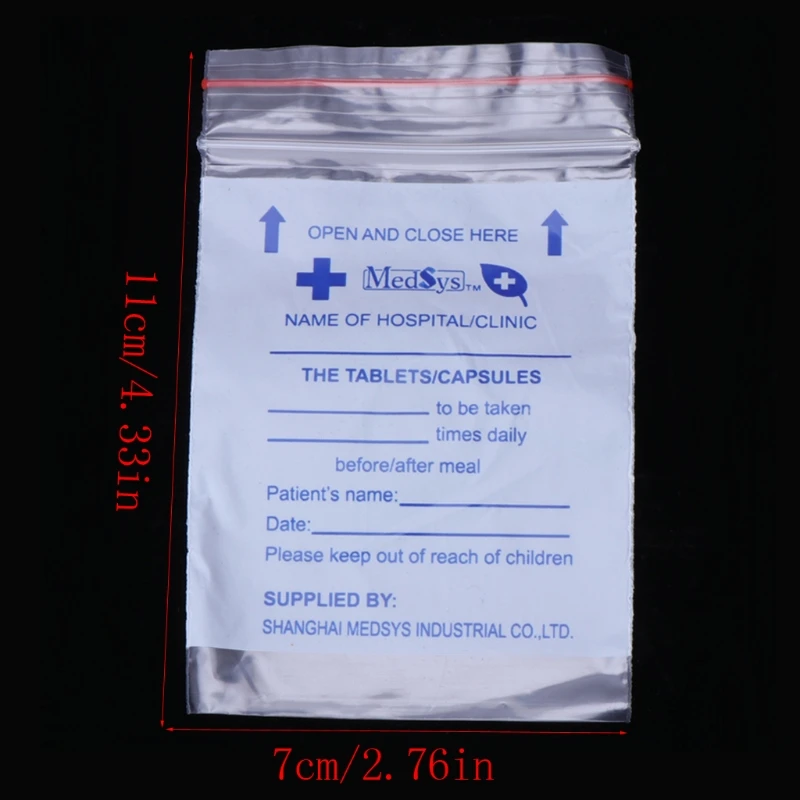 Pill Case Zip Lock Transparent Medicine Storage Bags Disposable Pill Pouches Buy Disposable