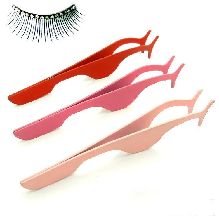 steel false eyelash applicator type pointed, rounded, slanted
