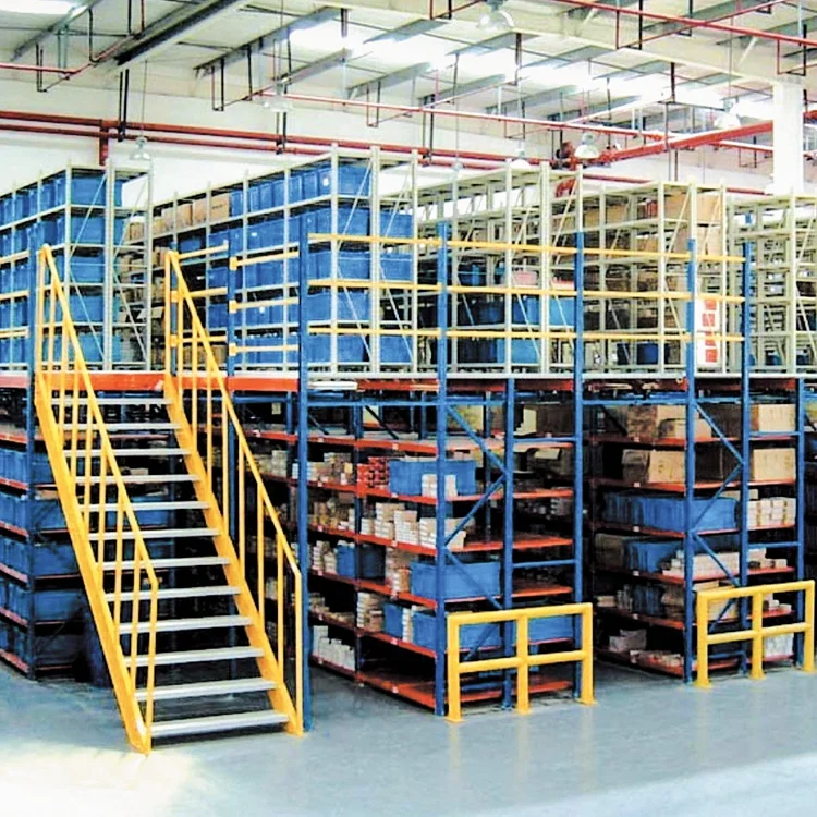 
GTY custom supported industrial grating cold storage steel mezzanine shelving floor racking 