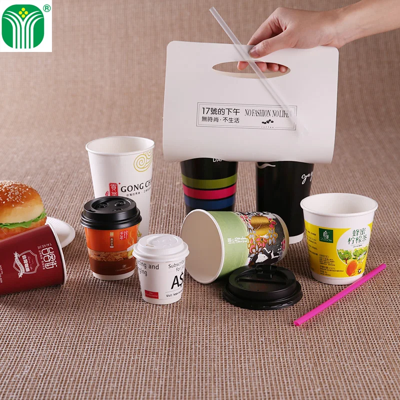 We Can Source It Ltd 50 x 8oz Kraft Ripple Cups 3-PLY Disposable Insulated Paper Coffee Cups with Black SIP Through LIDS 