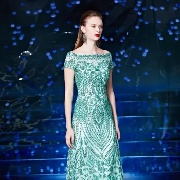 Emerald Green Evening Gowns