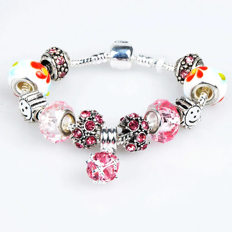 

Fashion large hole charms beads European snake bracelet for Women jewelry