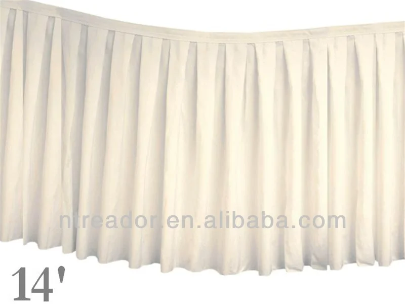 Ivory Table Skirt (Polyester) - 14\'.jpg