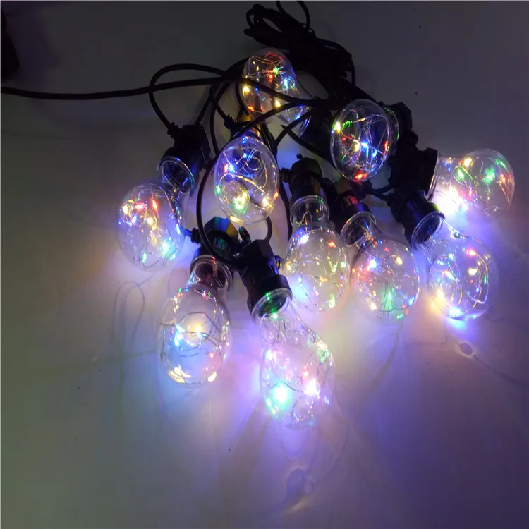 high quality  G60 A19 Festoon Globe Bulbs  Garland Light for  indoor room decor  Globe  LED copper wire  String Light