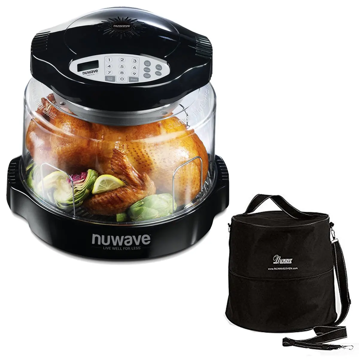 NuWave Oven Pro Plus with Black Digital Panel with Customized Oven Carrying...