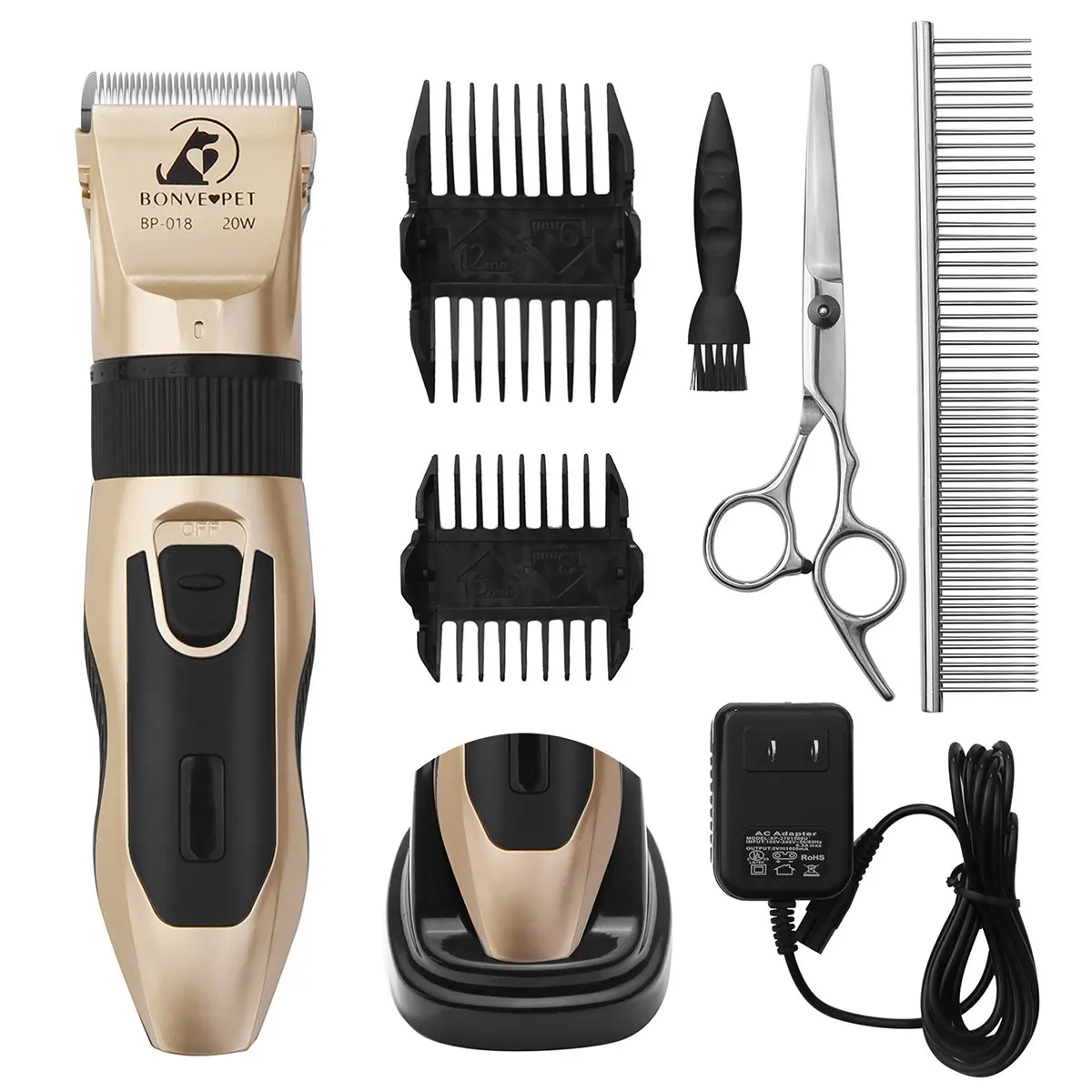 buysshow quiet professional hair clippers set