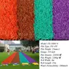 Wear-resistant PE or PP artificial turf with different patterns