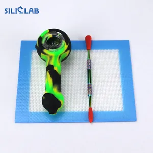 Image of Siliclab hot selling custom logo rubber lid wholesale silicone smoking pipes screens