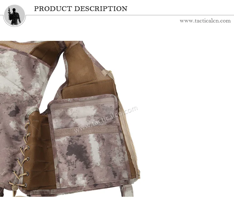 Camouflage Military Bullet Proof Vest Ceramic Plate Tactical Stab