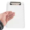 Hot sale custom A3 A4 A5 letter size clear color flexible plastic clipboard, writing clip board