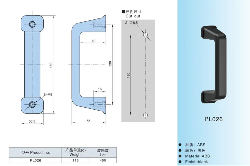 plastic handles for boxes