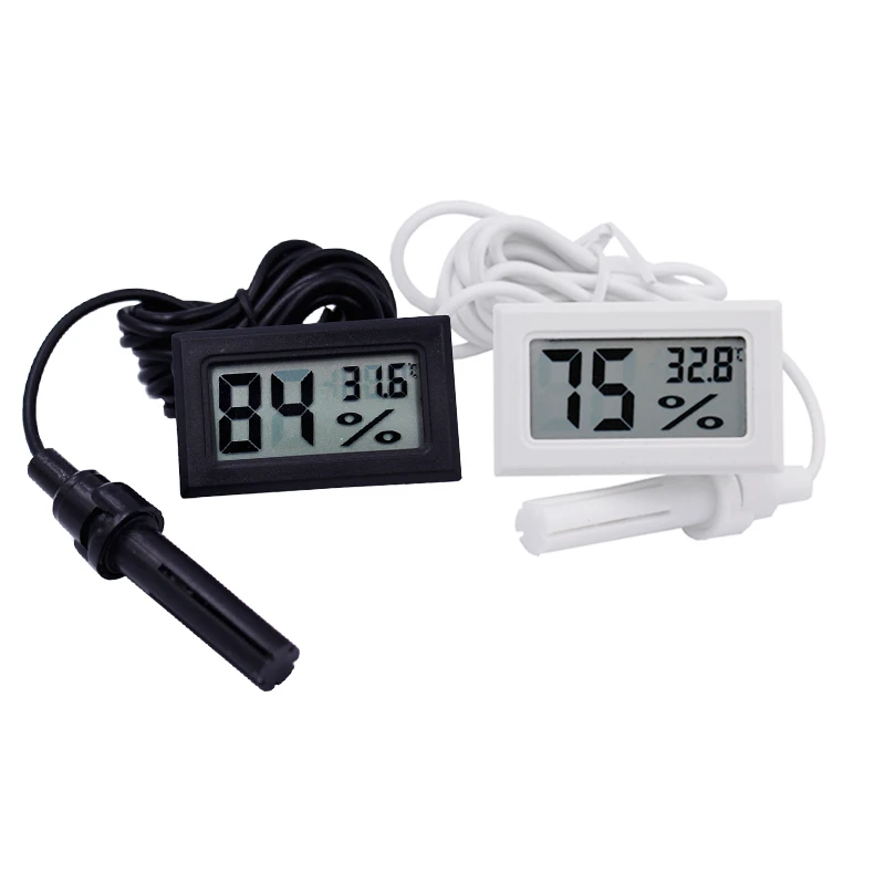 igrometro elettronico Taglia libera As Shown display LCD touch screen monitor ° C/° F Misuratore di umidità di temperatura digitale 