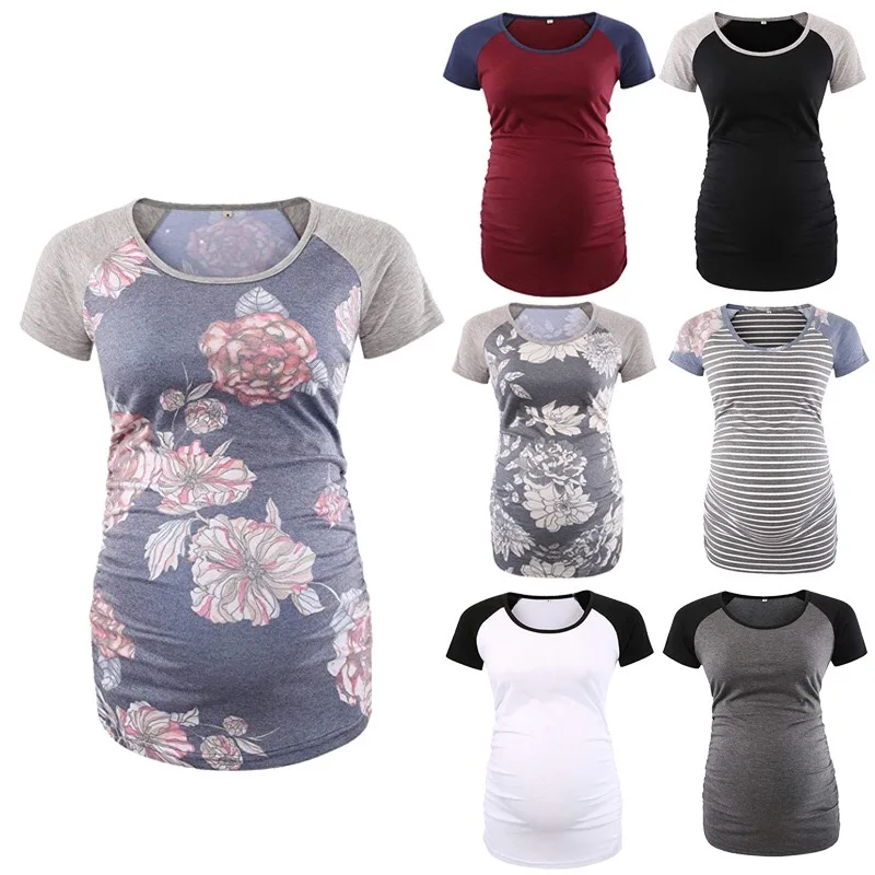 

Amazon Best Selling Summer Printed Pregnant Clothes Wear Maternity Clothing, Customized color