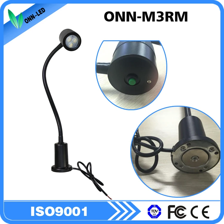 Flexible arm machine light with magnetic base ONN-M3R