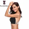 Fancy Sexy Women One piece Strapless Push Up Invisible Bra U Shaped Bra
