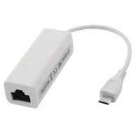 

Micro usb 2.0/20 to Ethernet 10/100 m RJ45 Network LAN Adapter