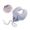 Wholesale classic style u shape memory foam filling office chair car travel neck pillow with strap easy take package