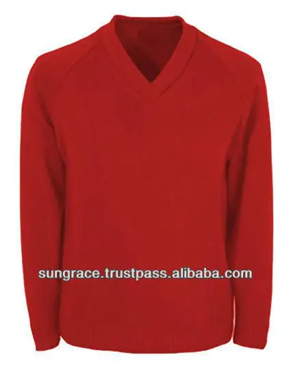 red pullover sweater