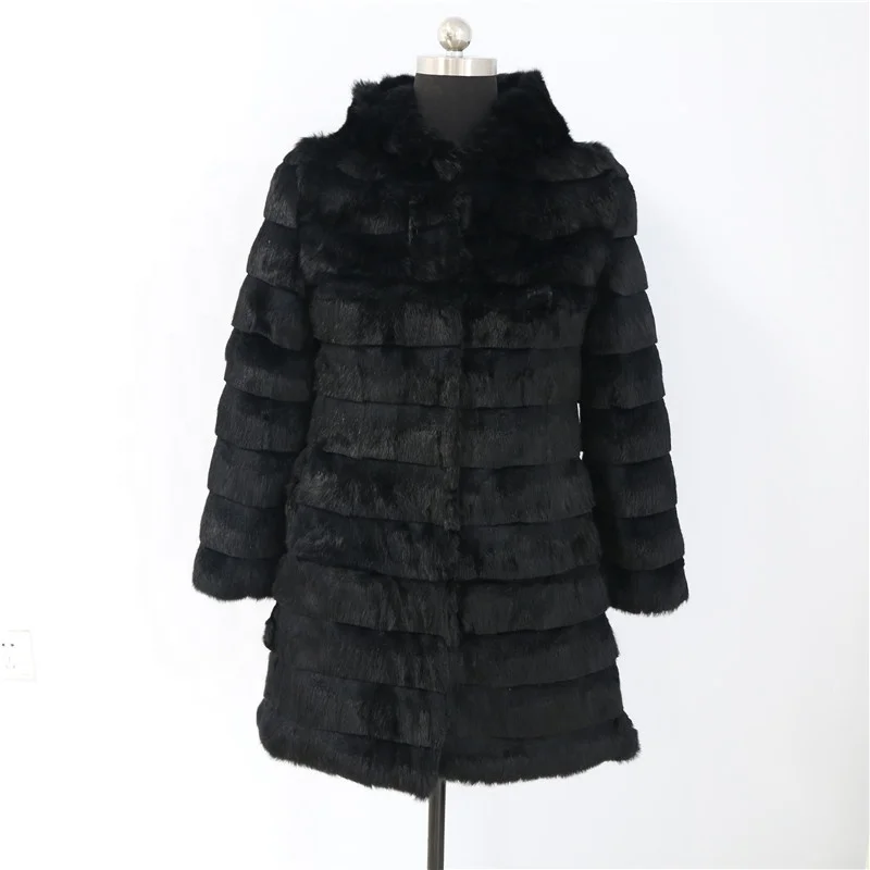 

Wholesale Real Fur Jackets Short Style Rabbit Fur Coat, Picture