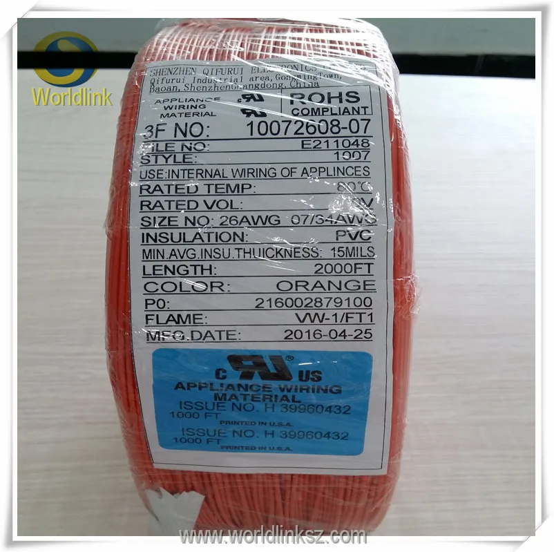 20 Awg Ul Style Wire Hookup Wire Ul1007 Pvc Insulated Tinned Copper