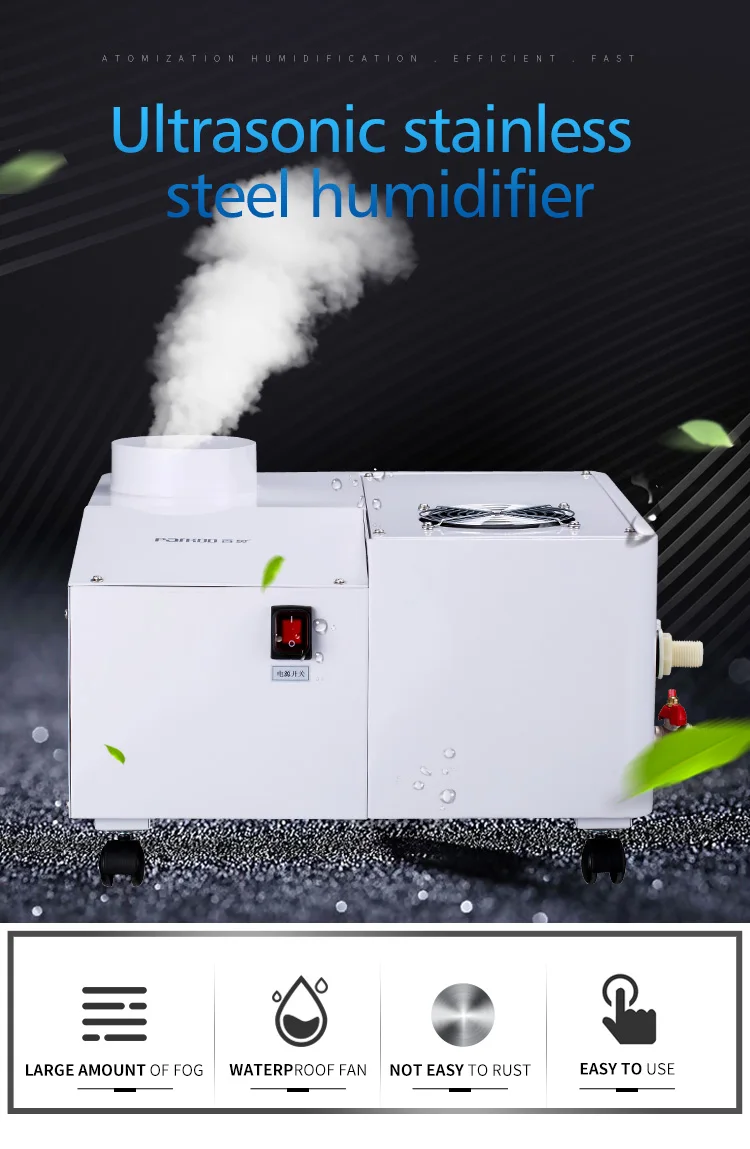 12l/hour Ultrasonic Nebulizer Humidifier White Evaporative Ultrasonic