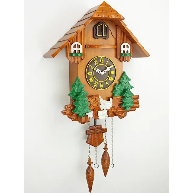 Orologio da parete a cucù Decorazioni da appendere in legno di uccelli per T8Y7 