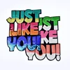 hot selling JUST LIKE YOU sequin embroidered patch