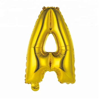 16 inch gold letter balloons