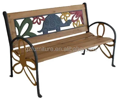 Tortoise Junior Park Bench Cast Iron Kids Park Bench With Resin