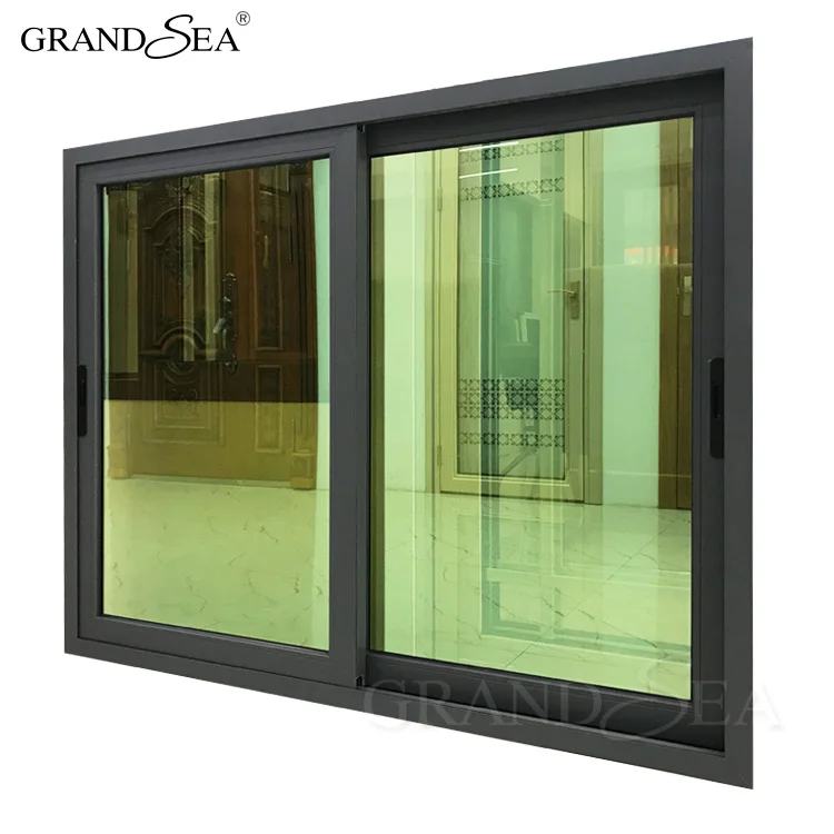New Design Edmonton Aluminum Vertical Opening Sliding Windows With