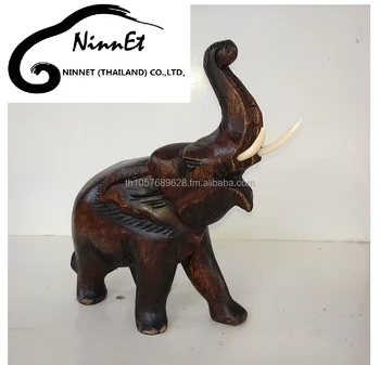 Wood Carved Elephant From Thailand Buy Wood Carving Wood Crafts Elephant Teak Wood Elephant Carving Product On Alibaba Com