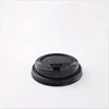 High Quality Factory Customized Disposable Plastic Coffee Cup Lids Black and White