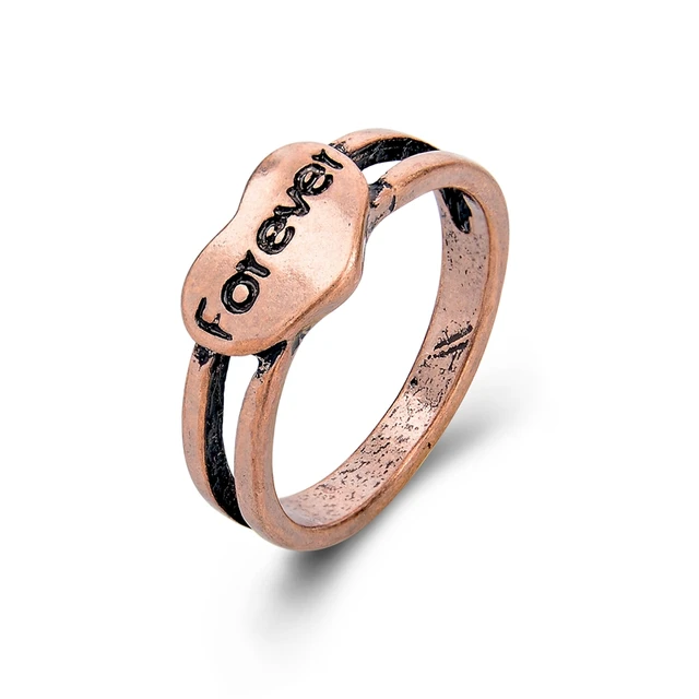 forever love gold ring, endless love ring,promise rings