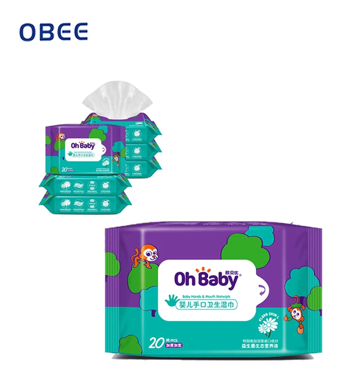 
OEM brands acceptable 100% pure water Non Alcohol Baby Wet Wipes from China professional manufacturer 