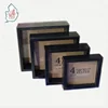 Wholesale Set of 4 nested Free standing Black Wooden Shadow Box Frames