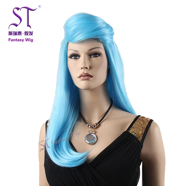 Drag Queen Anime Cosplay Blue Long Hair Wig For Men Buy