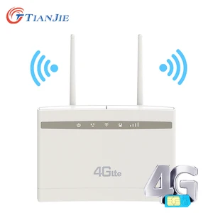 TIANJIE 4g lte router wireless with antenna 4g lte cpe wifi router hotspot sim wireless router CPE Global application CP100