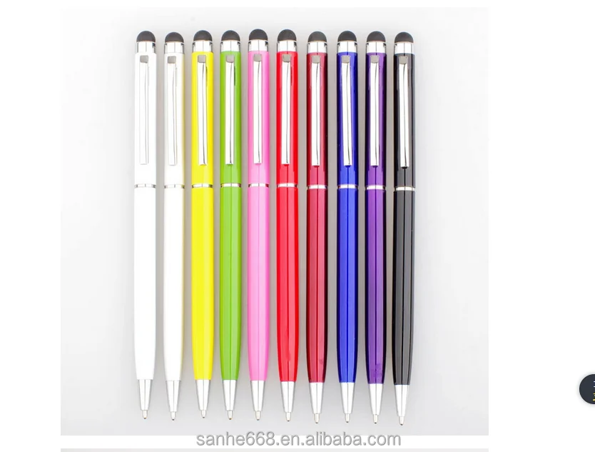 Wholesale Cheap Custom Colorful Stylus Touch Pen Tablet Mobile Smart Phone Touch Screen Metal Stylus Pen