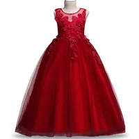 

Western dresses for kid Birthday party fancy dresses baby girl for 4 years old Fashion flower girl evening dresses