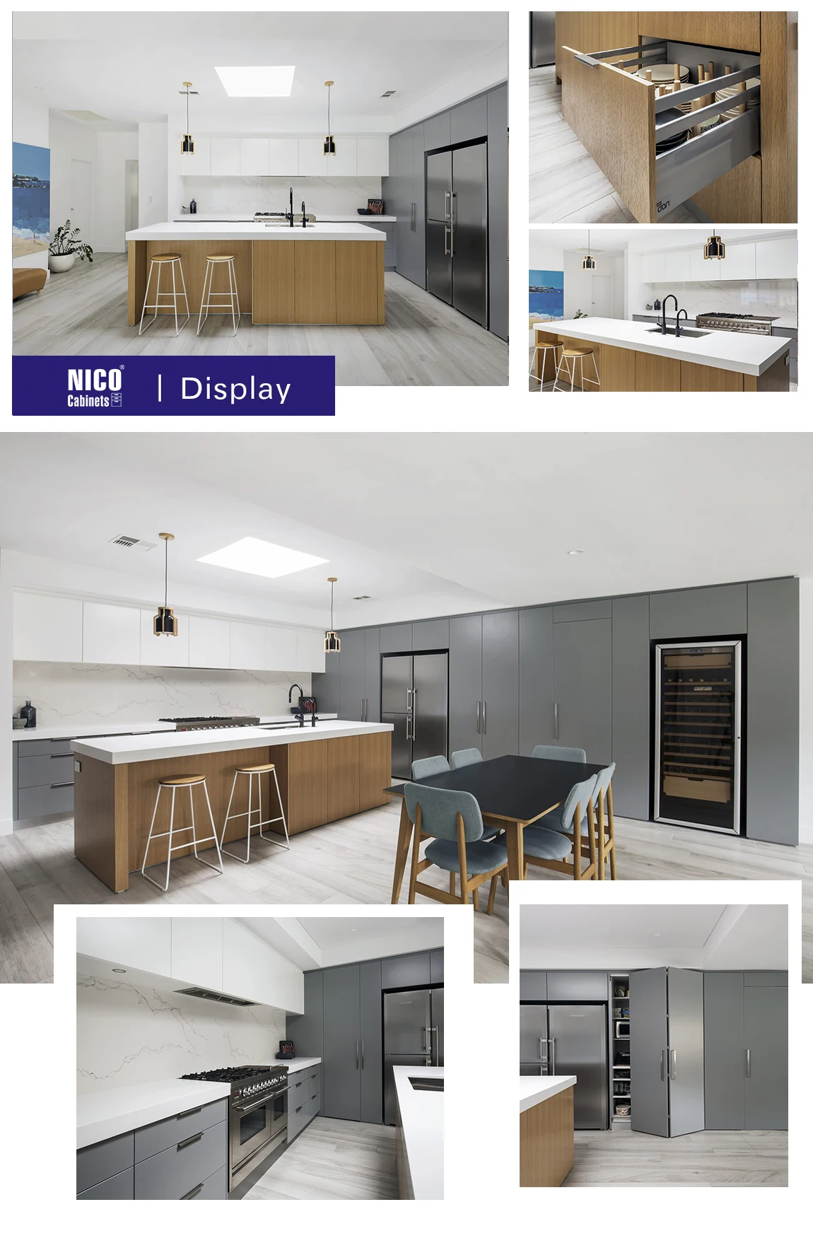 assembled kitchen cabinets online on Nicocabinet Factory Direct Sale Modern Laminate Sheet Kitchen Cabinets Modular Kitchen Cupboards Furniture View French Kitchen Import Kitchen Cabinet Fitted Kitchens China Kitchens Flat Pack Cabinet Kitchen Cabin Nicocabinet Nicocabient Product Details