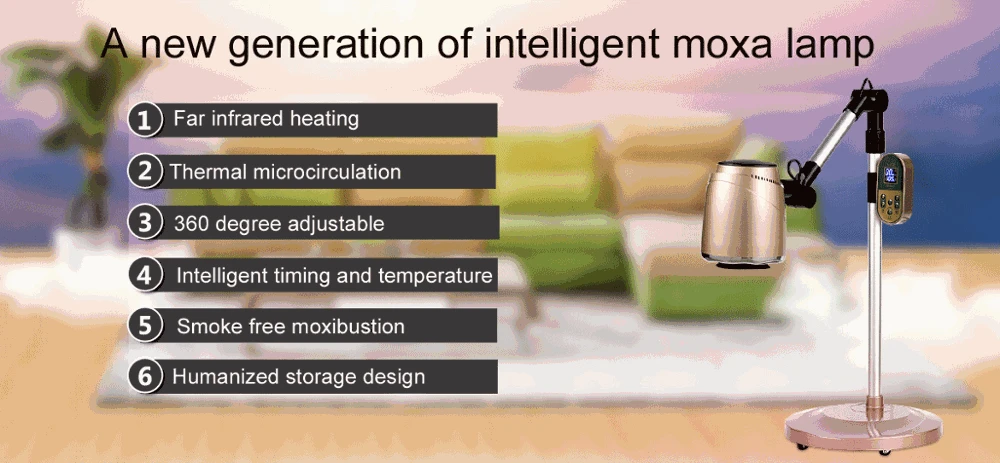Smoke-free moxibustion instrument moxibustion lamp traditional chinese medical equipment health care products