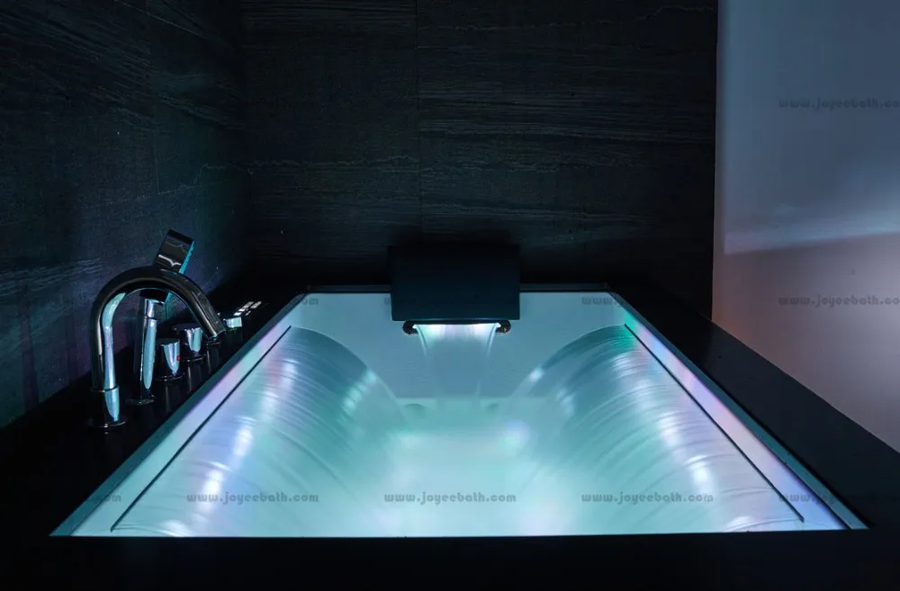 Wooden Panel Indoor Waterfall Hot Tub Led Bathtub Buy Bathtub