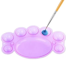 5Pcs Drawing Painting Tool Nail Art Polish Color Mixing Palette Dish Wholesales