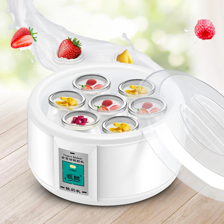 1.5L glass cup LCD digital display commercial industrial plastic  automatic electric yogurt maker