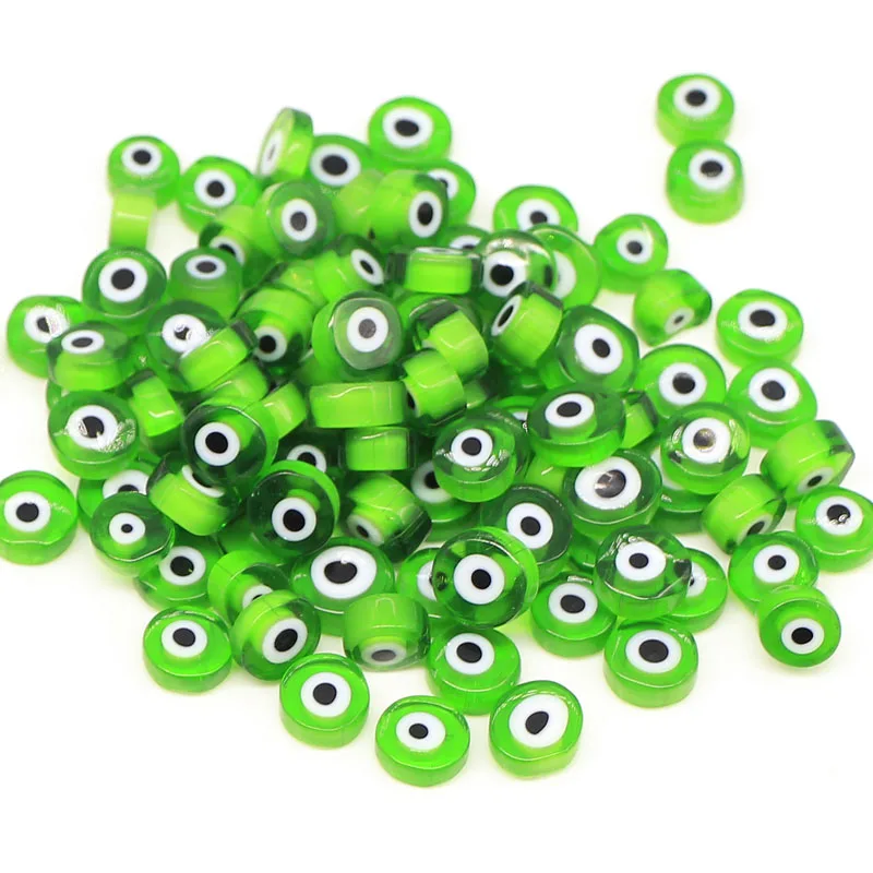 

Green eye millefiori beads in arts, Choose colors