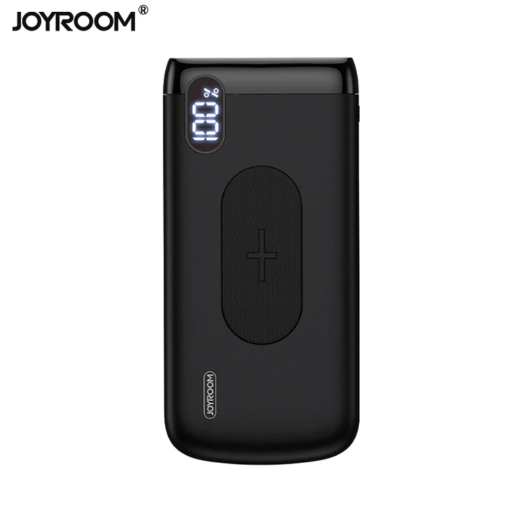 

Joyroom factory portable small size battery charger 10000mah qi wireless power banks, Black;white;red