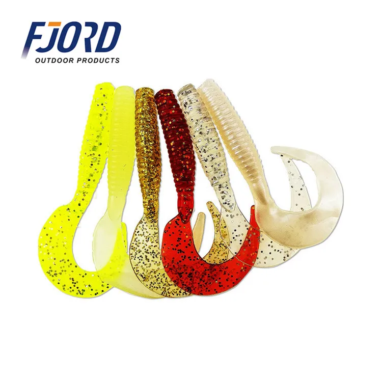 

FJORD 70mm 4g free sample soft plastic grub fishing lure, 6color