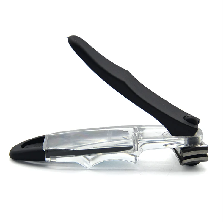 Wholesale  nail cutter  360 rotatable plastic handle fancy nail clippers