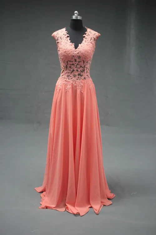 lace peach bridesmaid dresses