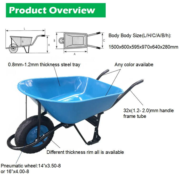 High Quality Wheel Barrow Construction,Wb5009 Wheelbarrow - Buy Wheel ...